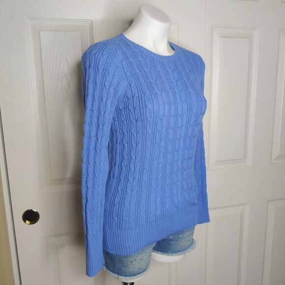 St. John's Bay Crew Neck Long Sleeve Cable Knit Pullover Sweater sz S - Picture 5 of 10